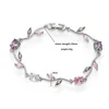 white gold pink diamond tulip bracelet