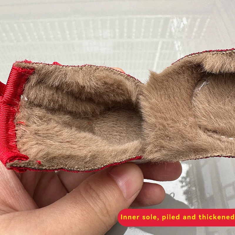 Dog Shoes Autumn and Winter Plus Cotton Button Dog Shoes Teddy Pomeri Thicker Than Bear Special Dog Shoes Soft Soles factory