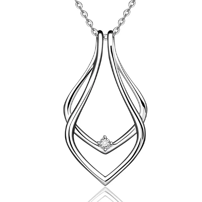 GAVU Collana Porta Anelli Donna In Acciaio Inossidabile - Ciondolo Cuore Cavo Apri Bile - Catena 50 Cm - Oro Rosa - 4
