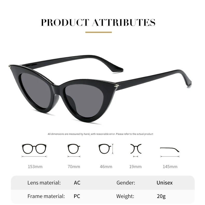 Retro Spectacles Fashion Gafas De Sol Cat Eye Shades Custom Designer ...