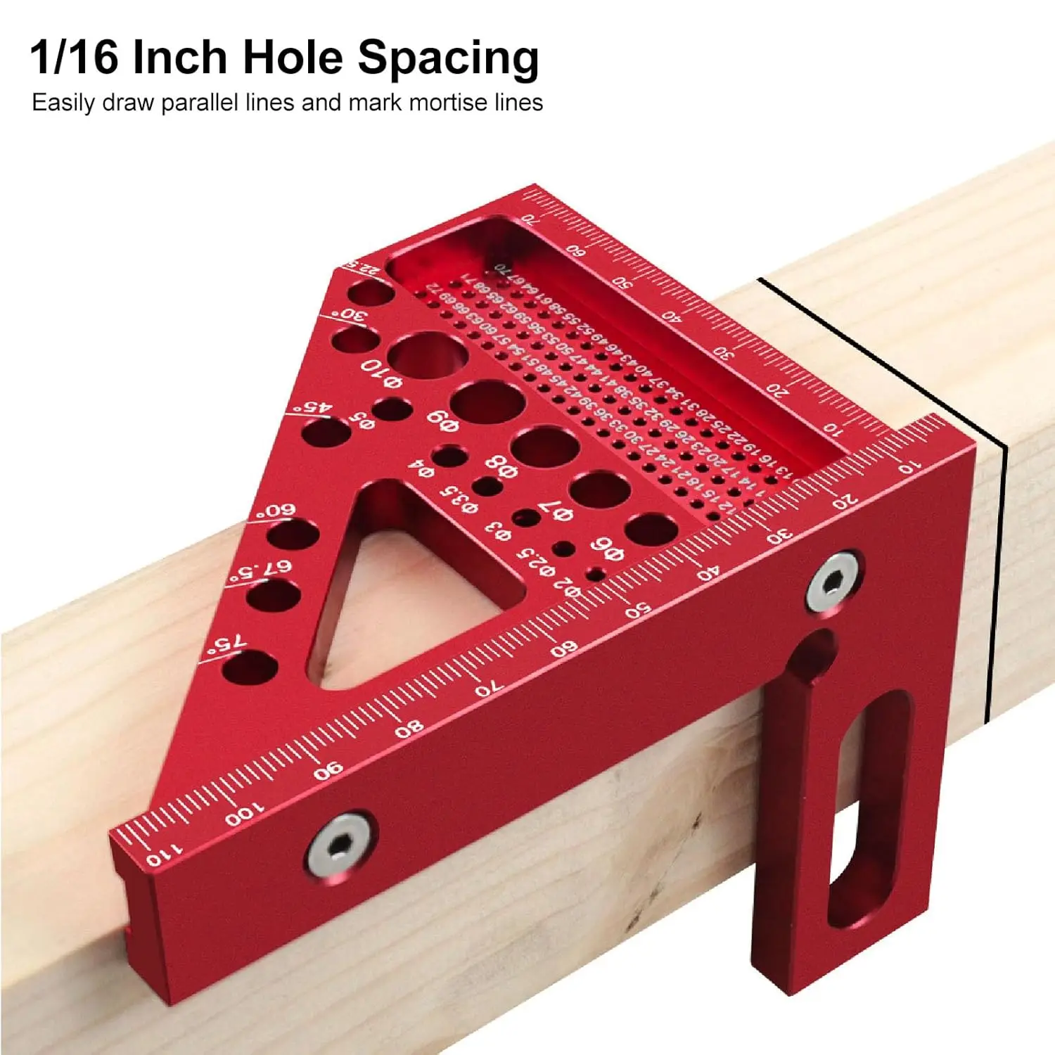 Woodworking Square Layout Protractor Miter Triangular Ruler Aluminum ...