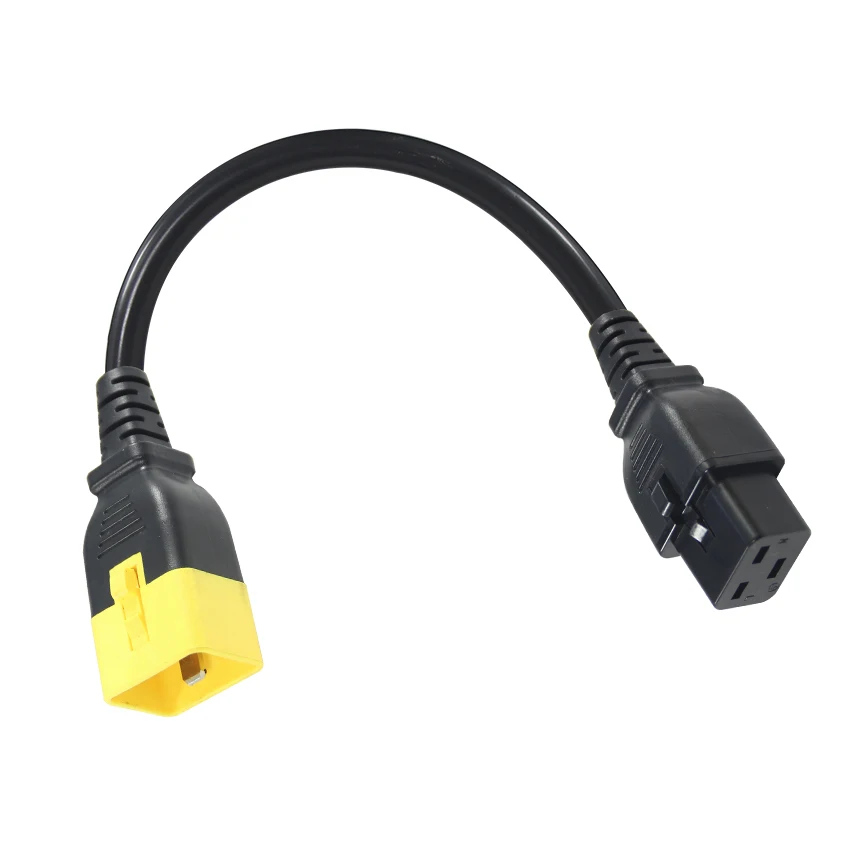 Custom Length Color Braided Iec 60320 C20 to Iec 320 C19 Power Cord for Servers and PDU UPS Cable VDE Approval Cords
