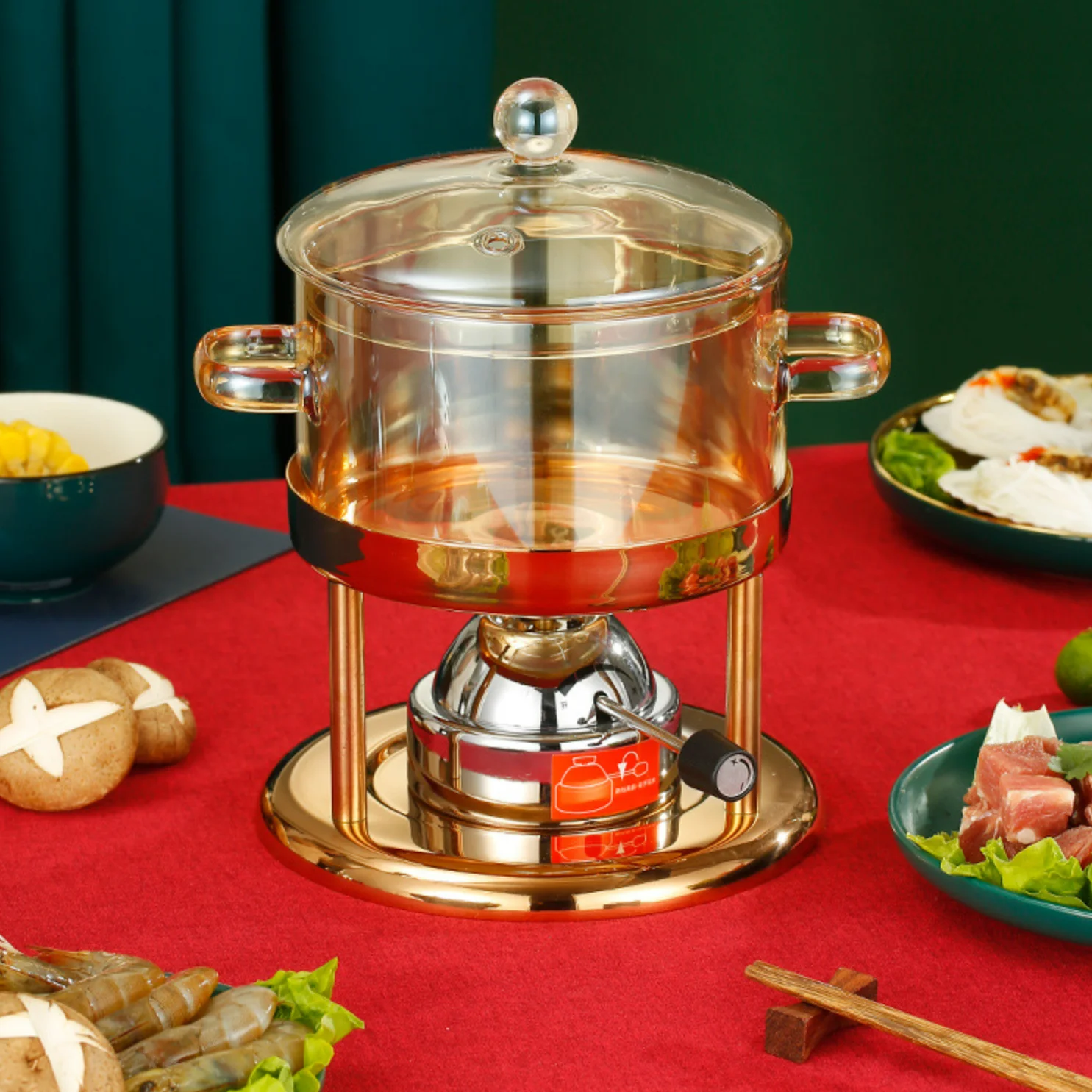 Borosilicate Glass Single Use Hot Pot / Mini Hotpot Set Buy Single Use Hot Pot mini Hotpot Set