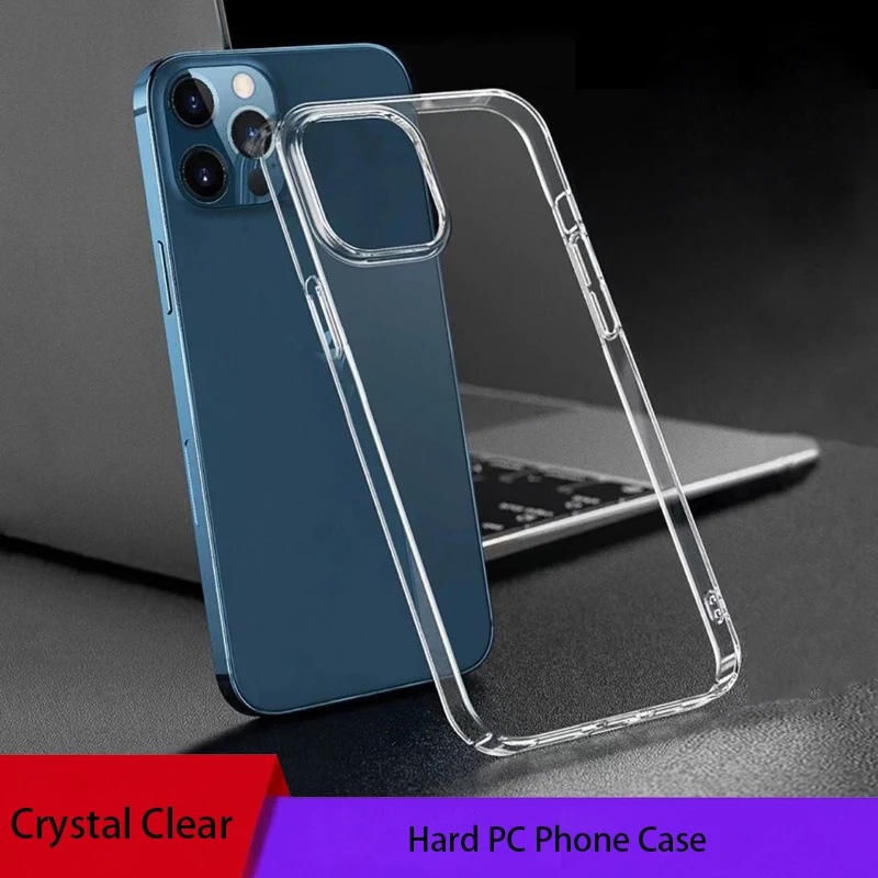 Crystal Clear Blank Pc Hard Phone Case For Apple Iphone 15 14 13 12 Pro ...