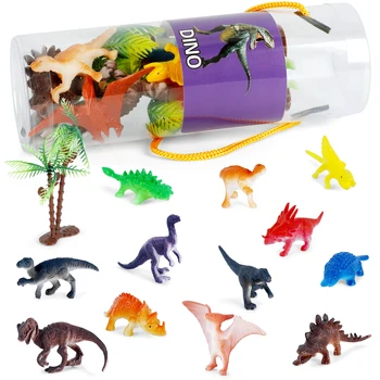 91PCS ミニ動物フィギュアセット - 農場・動物園・恐竜・海洋生物含む