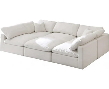American Modular Sectional Sofa Set Furniture Nordic Modern U Shape Corner Sleeping Living Room Cloud sofa couch