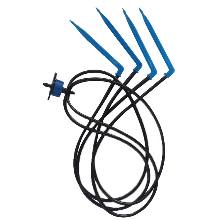 Garden Greenhouse Drip Irrigation System Arrow Dripper Four Branches Stake Irrigation Drip Arrow Set