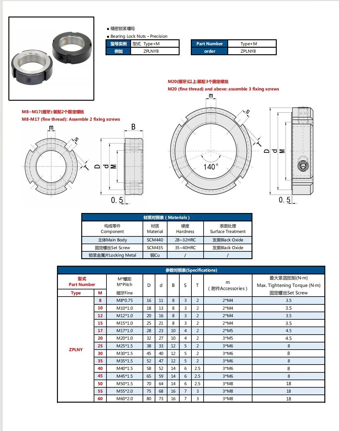 Professional Wholesale High Precision Machined Steel Round Shape PLNY Bearing Lock Nut manufacture