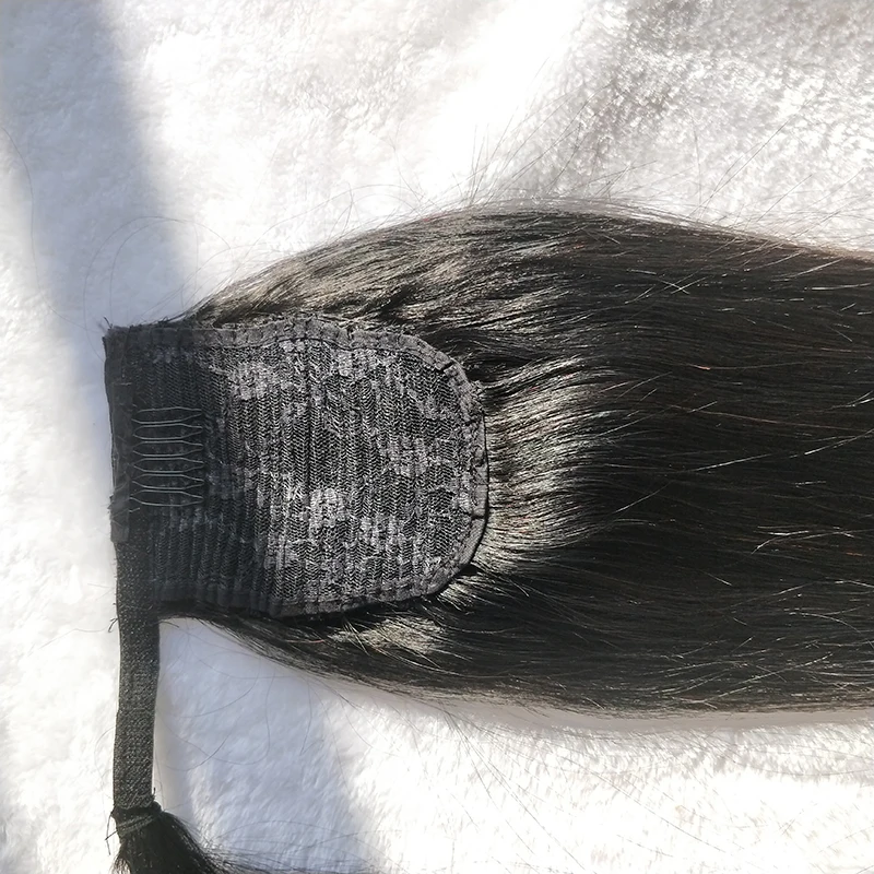 Хвост со шнурком для чернокожих женщин, удлинитель человеческого хвоста оптом