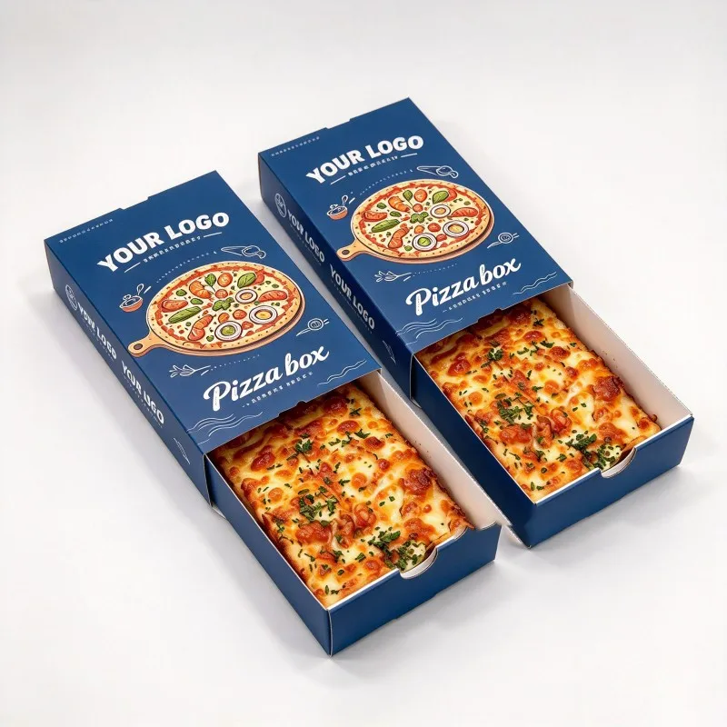 Biologisch abbaubare Außenverpackung, individuell bedruckbare Pizzaboxen im Großhandel, Papier-Verpackung für Lebensmittel mit Logo für Pizza
