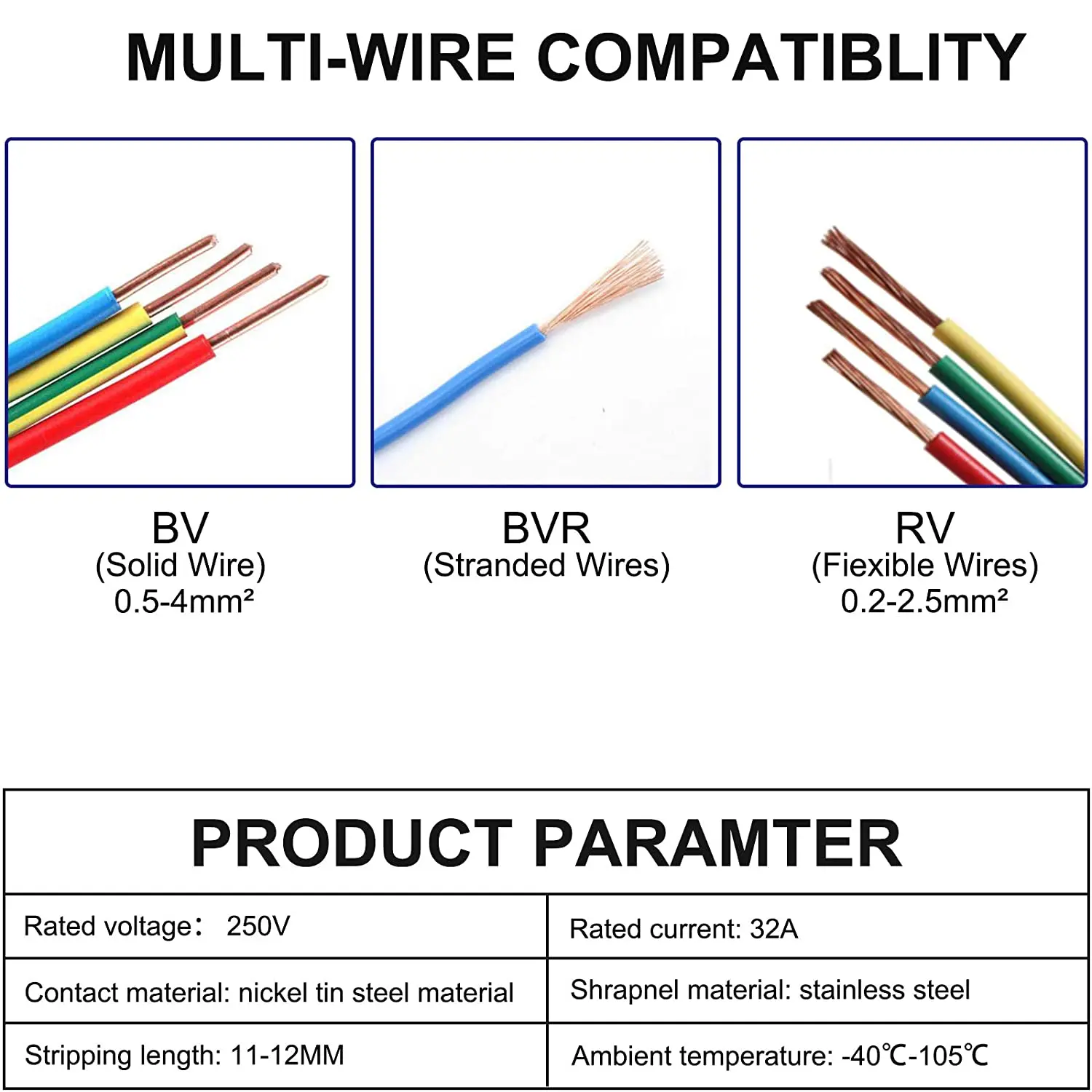 Compact Wire Connectors Electrical Connector Blocks Clamp 2/3/5-port ...