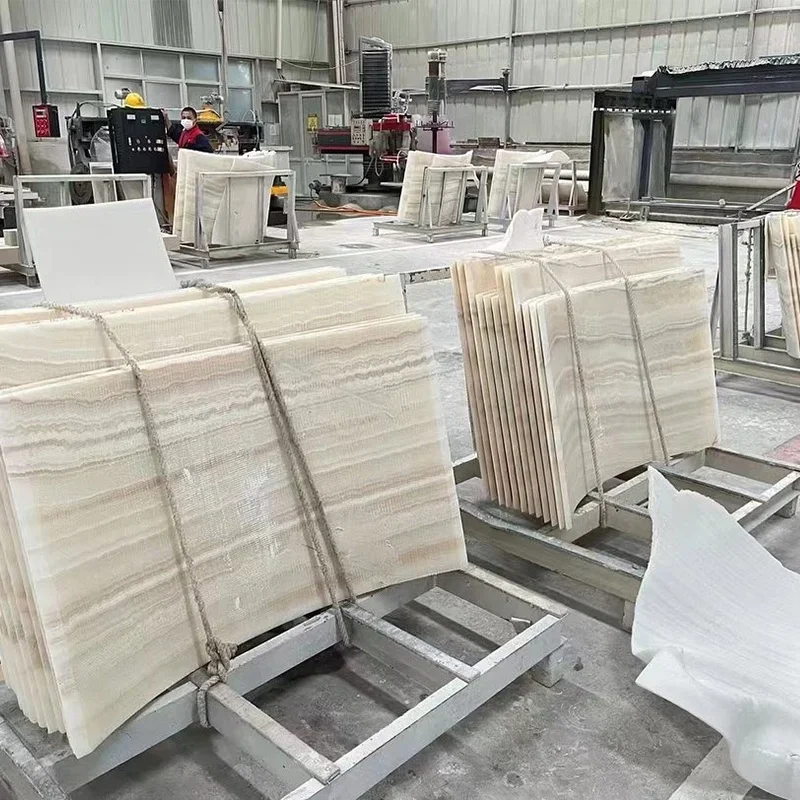 product luxury white onyx marble slab for column skin and interior wall decor white onyx tiles for countertop-5