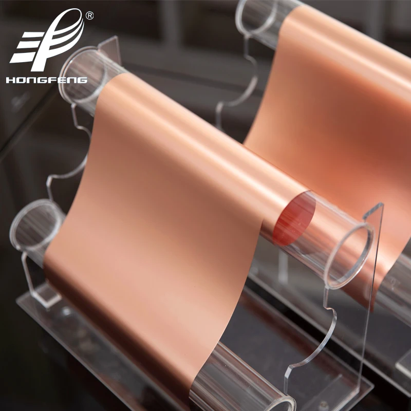 Hongfeng 99.8% Pure Electrolytic Copper Foil Roll for Lithium Battery Single-double Glossy Finish Customizable