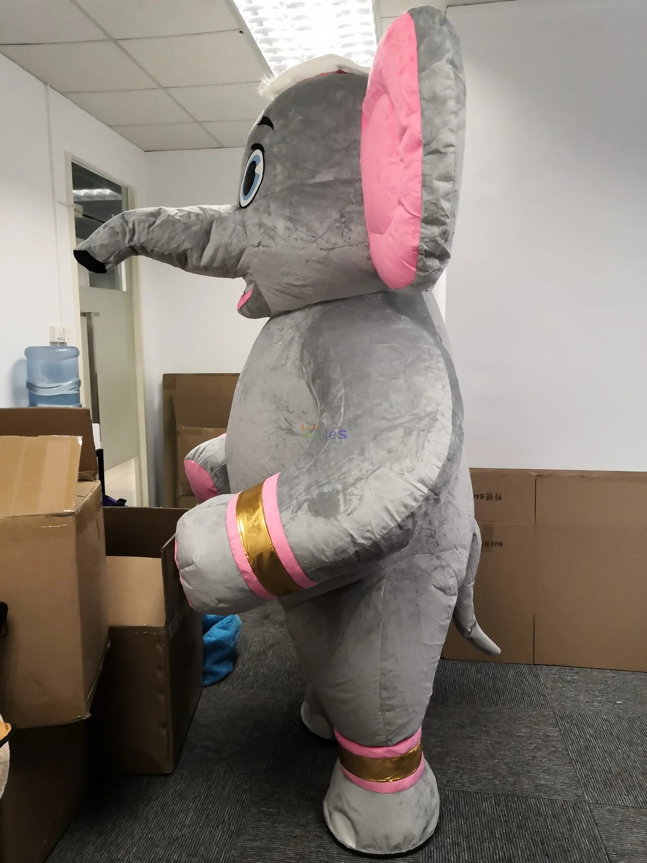Custom Inflatable Costume Elephant Air Blow up Costumes Funny Party Animal  Mascot Costume for Adult, image size:1300x1733