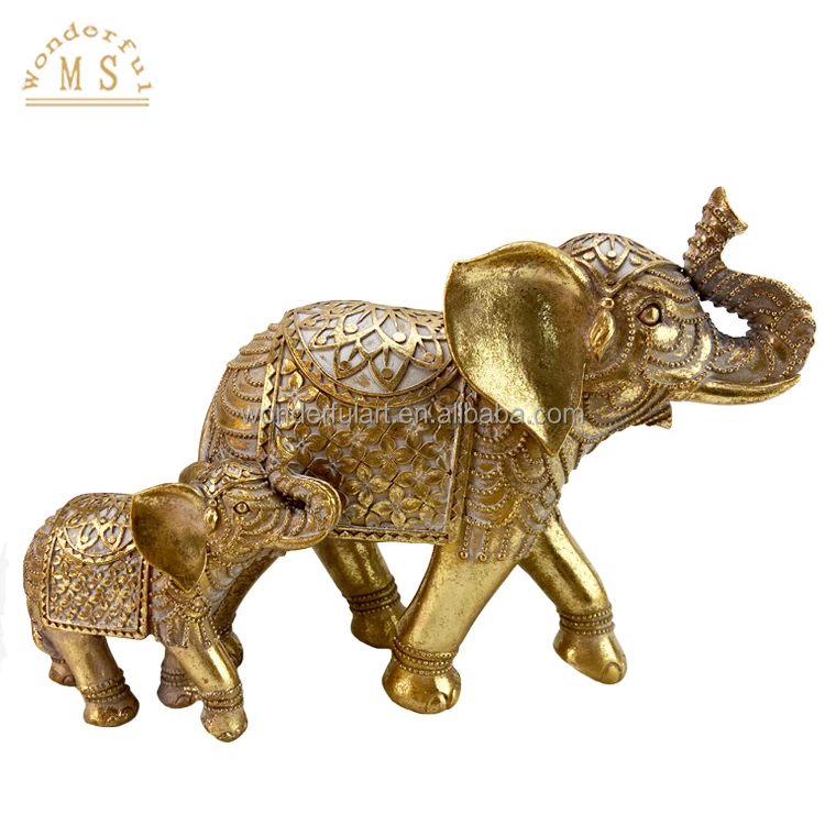 Wedding decoration Middle Size Resin Animal Elephant Statue Family Design for Home Decoration Mother's Day Gift and Busy Present