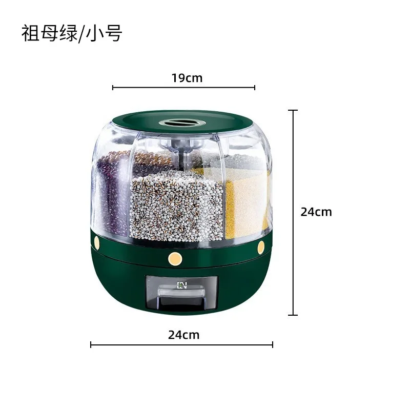Rotating Grain Dispenser - Efficient Rice Storage