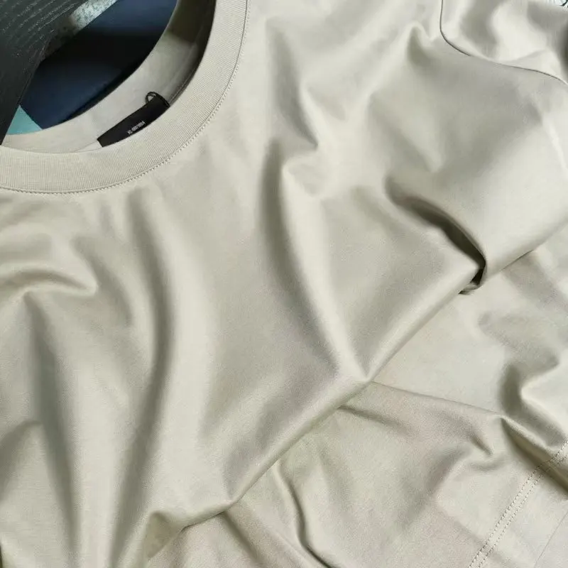 Custom Luxury Basic Crew Neck T Shirt Men Breathable Blank Cotton Modal Silk Tshirt Custom Supima Cotton t Shirts