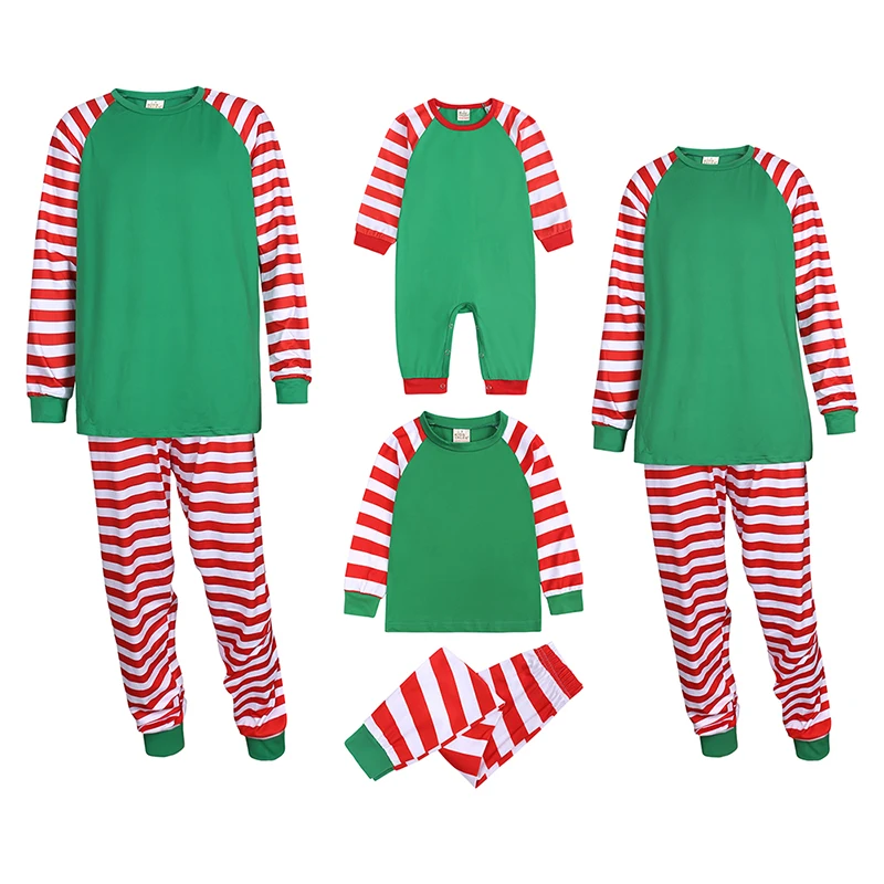 Custom Family Matching Christmas Pajamas Set Polyester Kids Tales ...