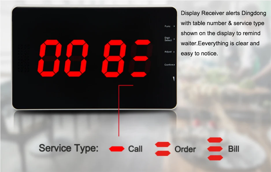 10pcs Table Call Transmitter With Waiter Wrist Watch Pager Display Panel Receiver Cafe Waiter Call System