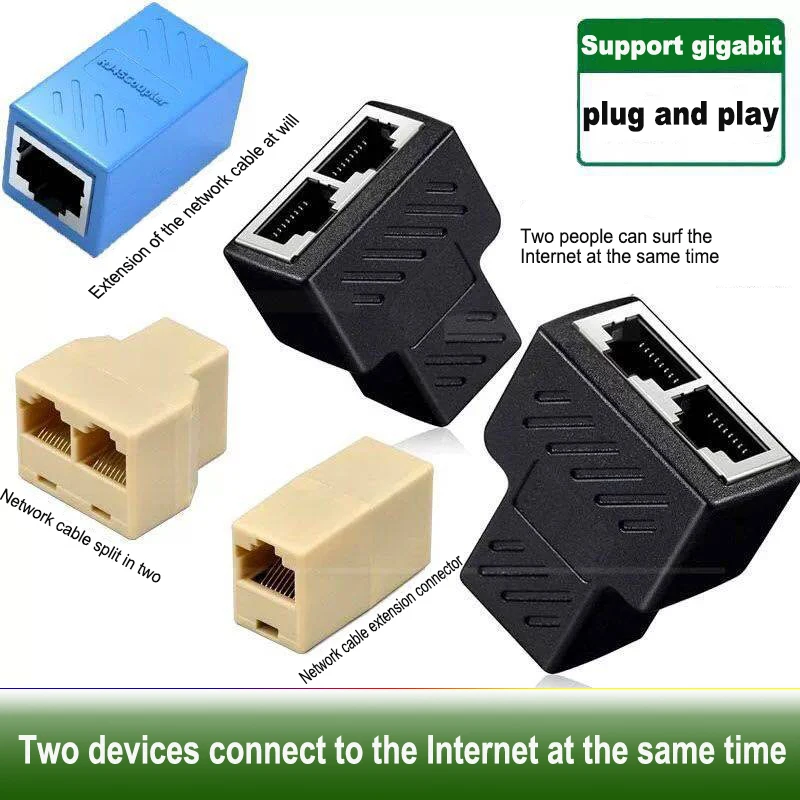 Modular Inline Coupler Ethernet Rj45 8p8c Female To Female Cat5e Cat6 Cat7 Rj45 Coupler Buy