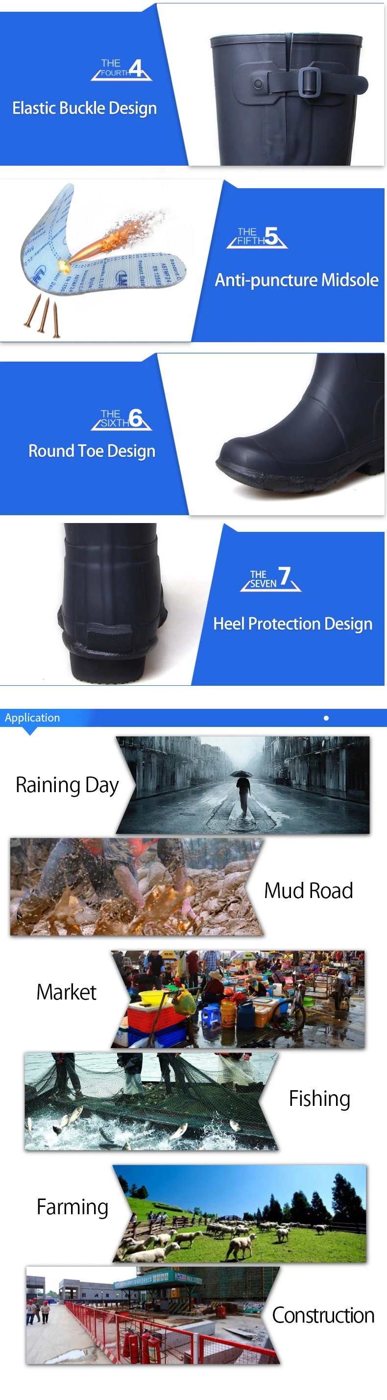 3539 Lightweight Rubber Boots Mens Lined Long Rubber Riding Boots Buy