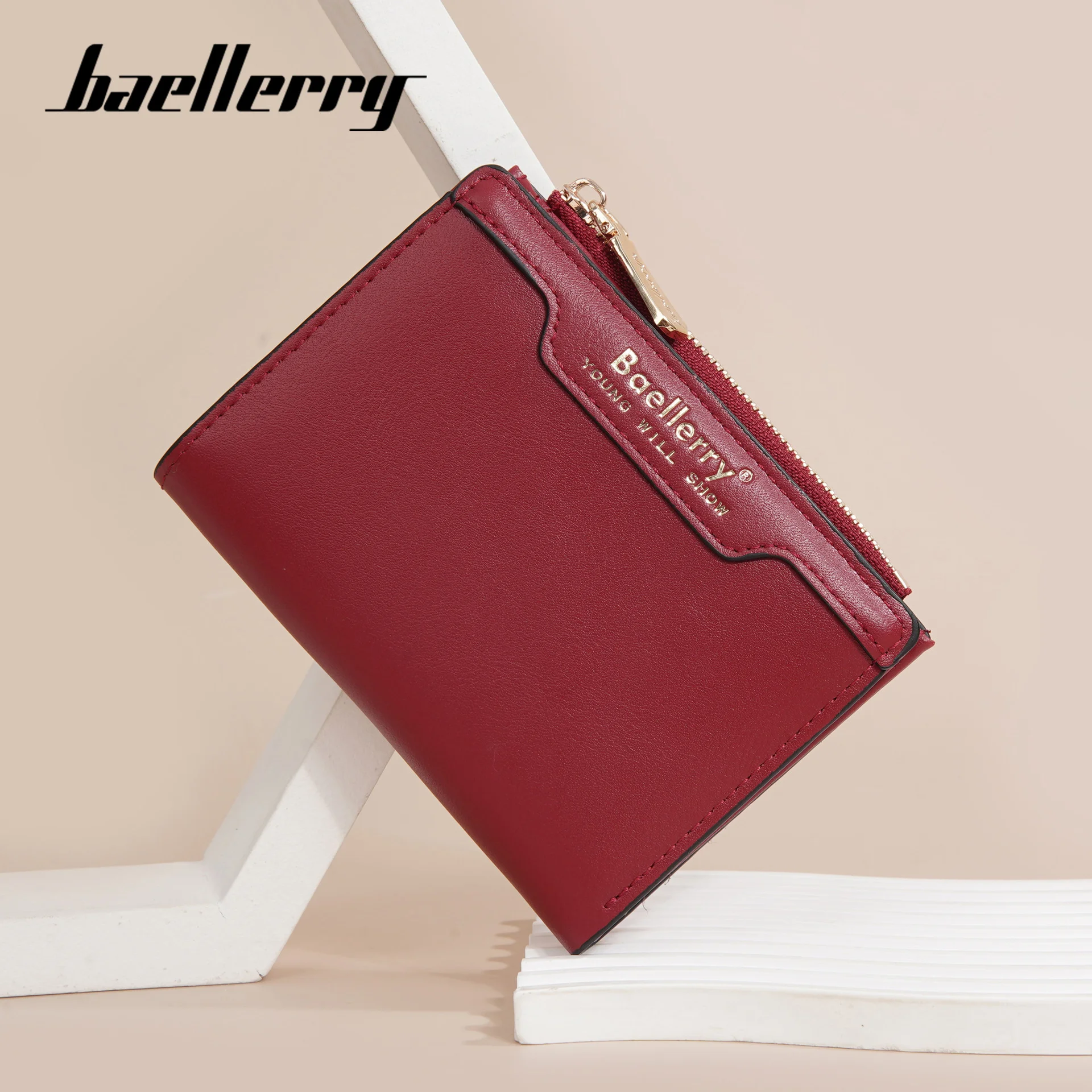 For Baellerry Korean Version Women's New Short Wallet Fashion Two