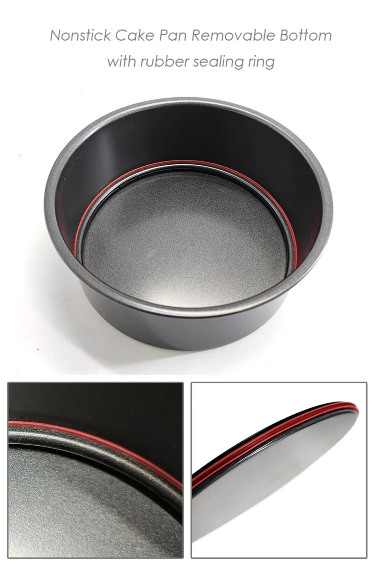 Cake Pan 4/5/6/7inch Non-Stick Aluminum Round Cake Mold With Removable  Bottom For