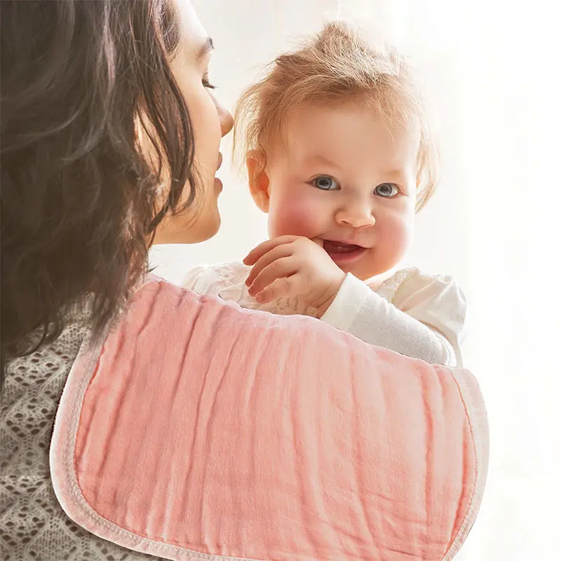 Подгонянный логотип 6 слоев мягкая ткань Burp младенца абсорбент