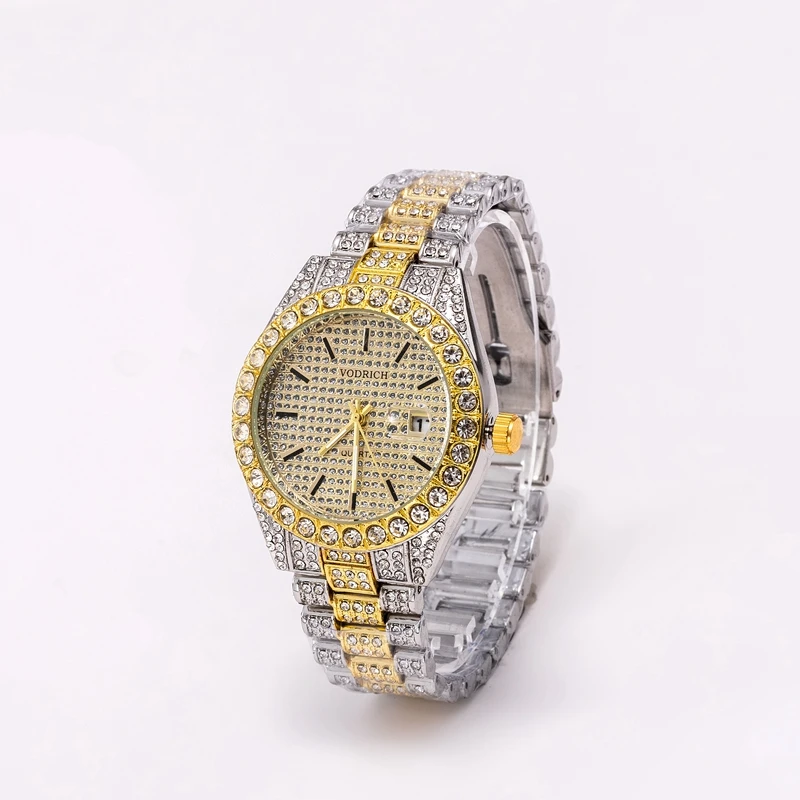 Nuovi Uomini E Delle Donne Stesso Di Lusso Vodrich Di Affari Di Marca  Casuale Orologio Pieno Di Diamanti Calendario Orologio Al Quarzo  Impermeabile - Buy Del Cuoio Genuino Di De Longe Orologio