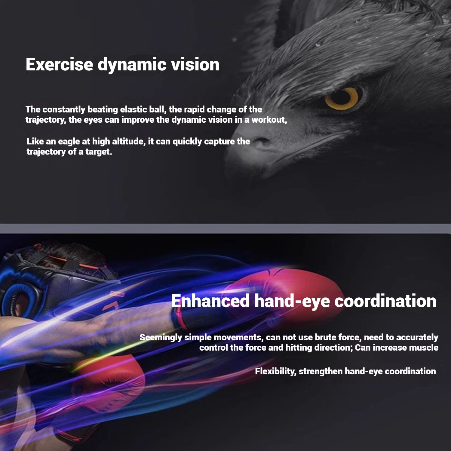 WOSWEIR-儿童之家训练速度球头戴式魔术反应冲孔光滑PU泡沫减压工具速度球