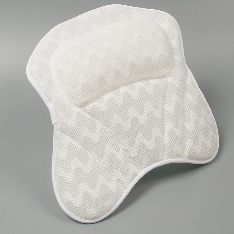 Дышащая 4d сетчатая 6 присосок для взрослых, водонепроницаемая Нескользящая подушка для спа-ванны, для ванны, поддержка шеи и спины