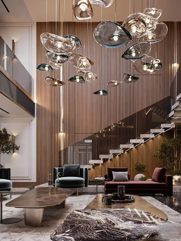 Modeling Chandelier Light Luxury Creative Light Home Decoration Hotel Chandelier Luxury Large Glass Crystal Chandelier