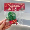 Guantes navideños (palma verde, base roja)