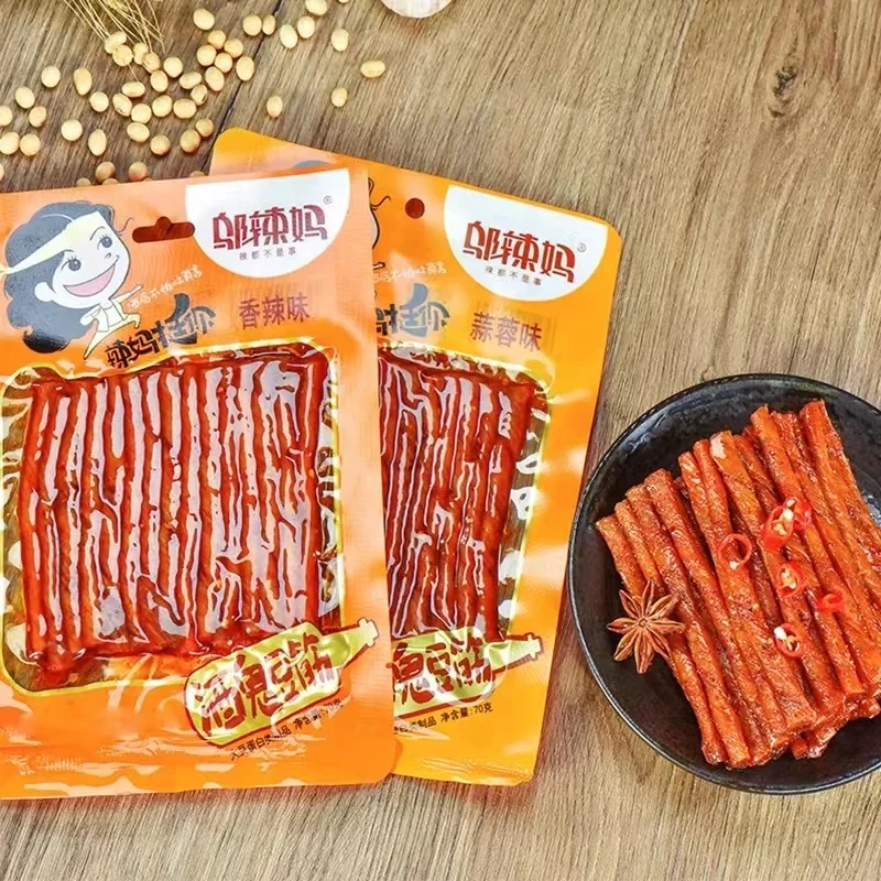 Jiugui Doujin Flavor-Processed Bulk Bean Snack Spicy Garlic Dried Tofu Beef Tendon Aged Snack with Premium Aroma