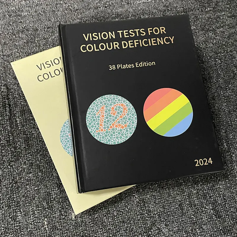 Ophthalmology Vision Test Card Book Brand New Ishihara Color Vision Test Book 24 Plates for Color Deficiency
