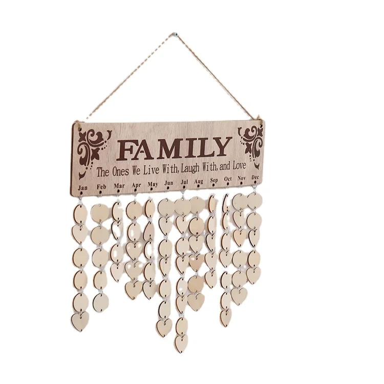 Decoration Murale En Bois Rustique Pour La Maison Signe Cadeau Parfait Calendrier Planche D Anniversaire Suspendue Buy Pas Cher Impeccable Artisanat Detaille Macrame Mur Macrame Etagere En Gros Personnalise Famille Amis Anniversaire Rappel Bois