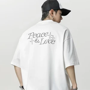 OEM & ODM Men's Summer 180 Grams Cotton T-Shirt New American-Style Retro Design