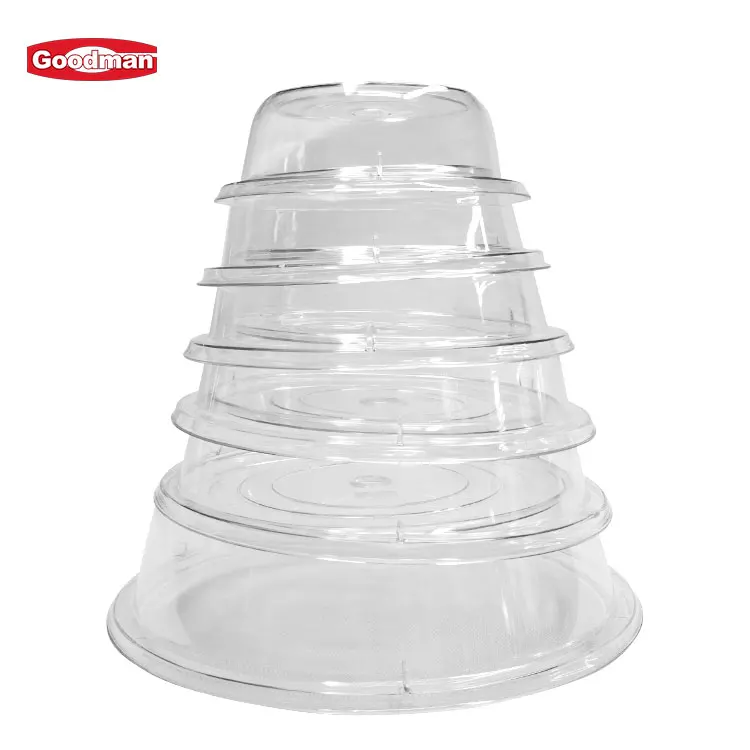 Restaurant supplies transparent dinner service plate cover plastic food cover