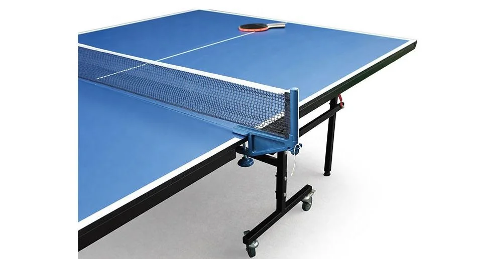 Настольный теннис столы складные. Теннисный стол wips 274*152 на колесах. Стол для настольного тенниса складывающийся. Стол МДФ для настольного тенниса. Table Tennis Table-25mm Blue Top, Grey frame and Legs (203m-2).