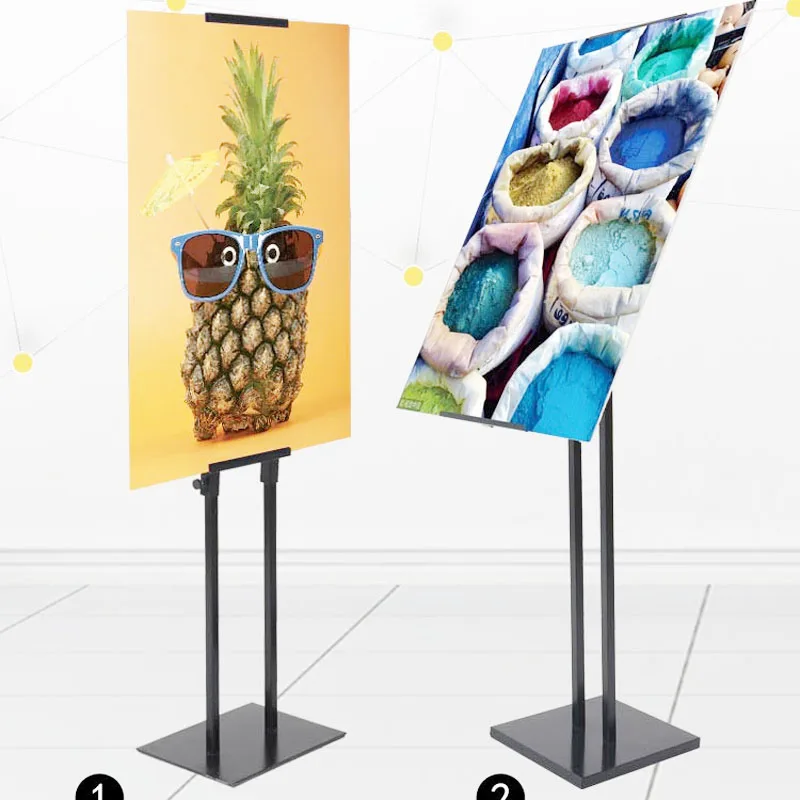 Single Doublesided Poster Board Stand Floor Standing Sign Holder With