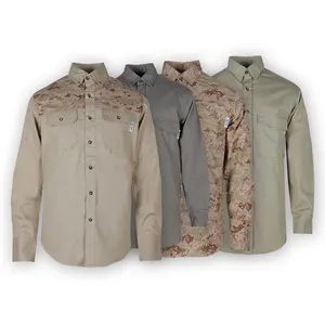 High Quality Factory FR Clothing  Men Industrial Work Uniform Frc Clothing Manufacturers Flame Resistant Fireproof Shirt