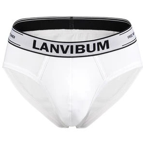 Durable Double Stitched Moisture-wicking and Breathable Cotton Mens Underwear 3D Pouch Elastic Waistband Men's Briefs