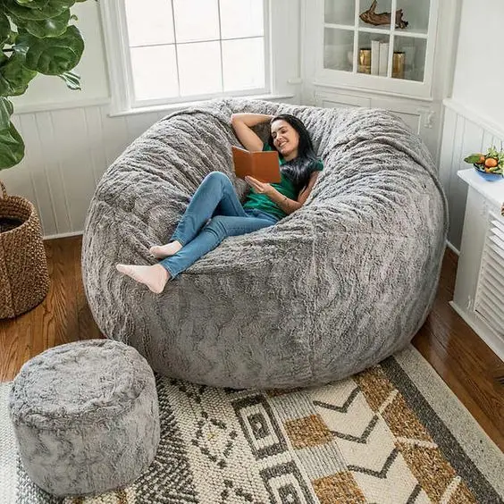 giant bean bag with filler furry