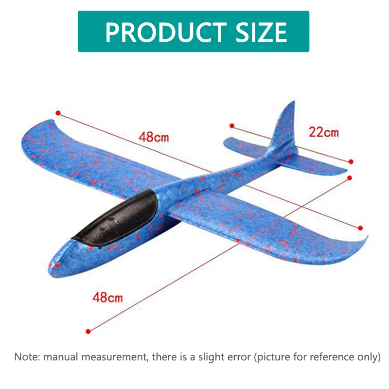 Flying Foam Airplanes Model Toy Large Size Epp Throwing Glider Foam