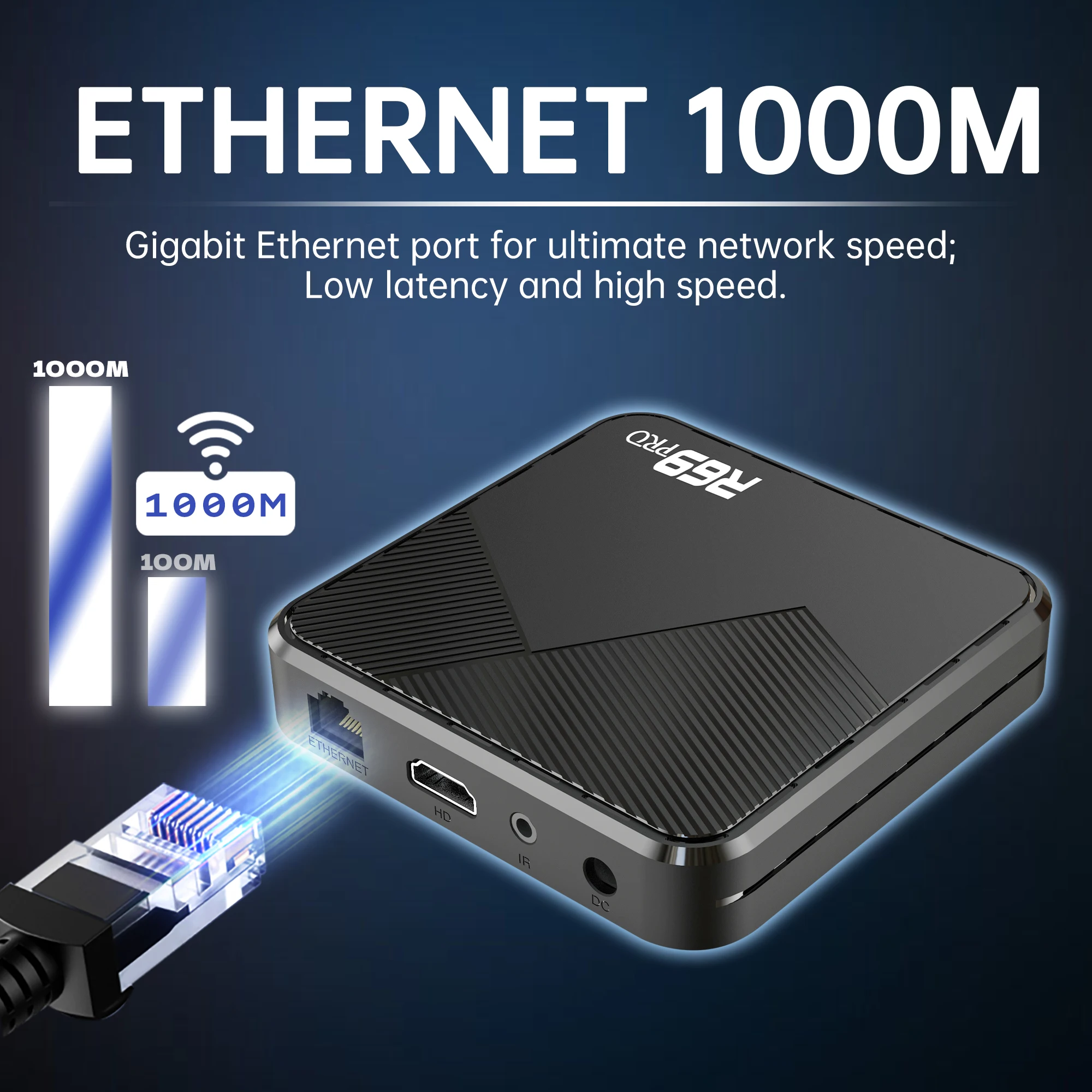 Private Label Android 14 TV Box R69 Pro H728 Dual WiFi 6 16G 32G 64G ROM Octa Core 8K Set Top Box 1000M Lan Smart Set Top Box