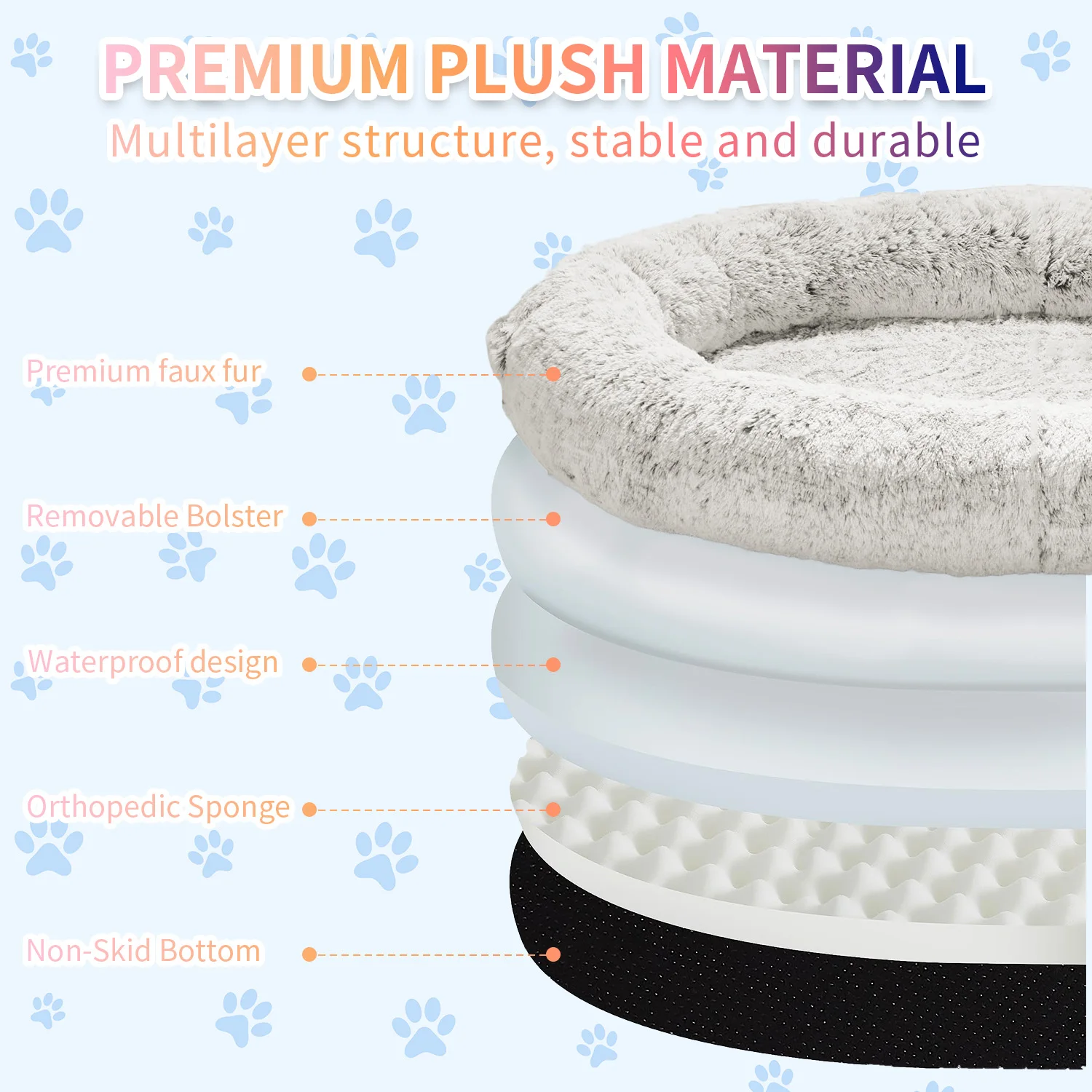 Wholesale luxury xl xxl big memory foam orthopedic heavy duty extra large human sized pet dog bed for people adults supplier