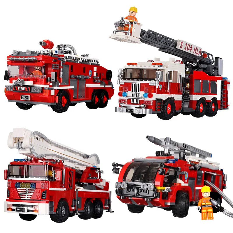 Xingbao 03031 City Series Fire Fighting Rescue Truck Blocks