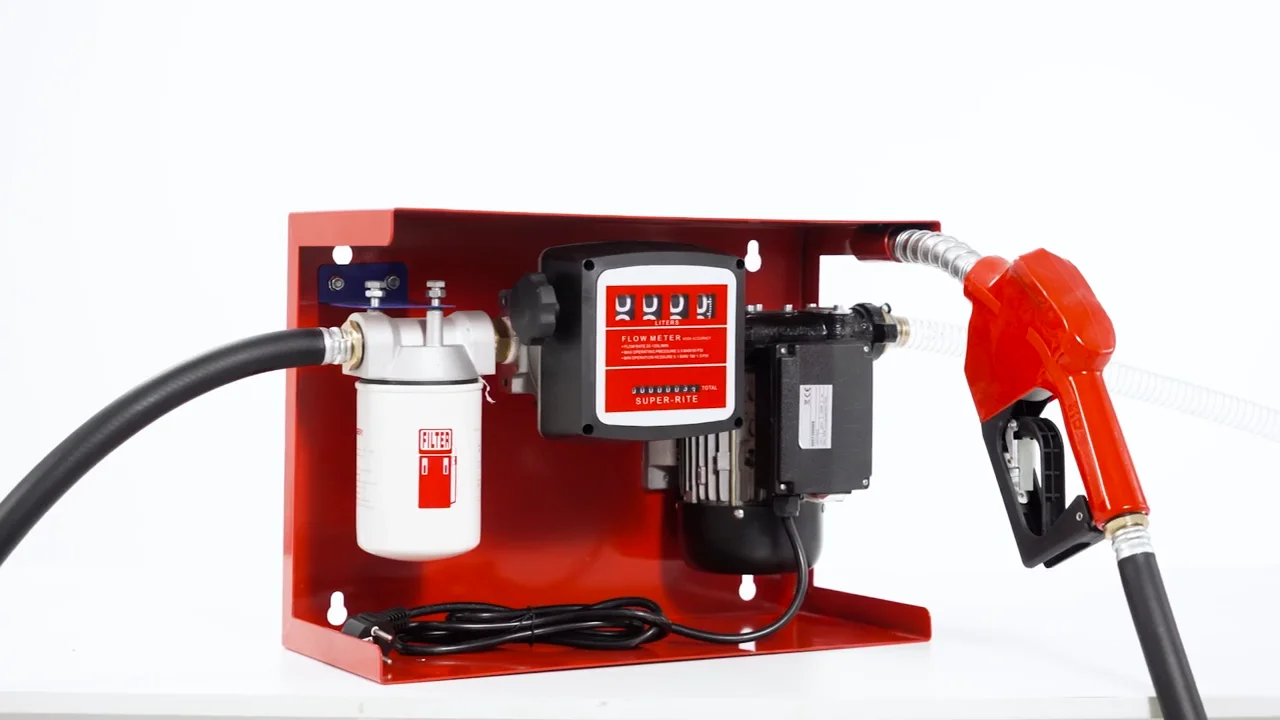 Portable Electric Fuel Transfer Pumps Diesel Kit 60lpm Ac Diesel