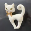 Gatto bianco dei cartoni animati 17 cm 22 g