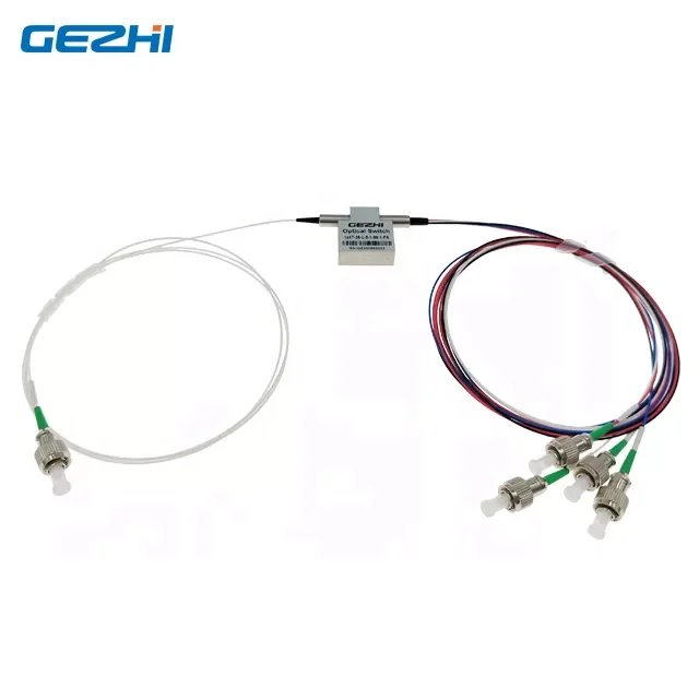 1x4 Mechanical Optical Core Switch With Customized Wavelength 780nm 980nm 850nm 1310/1550nm With